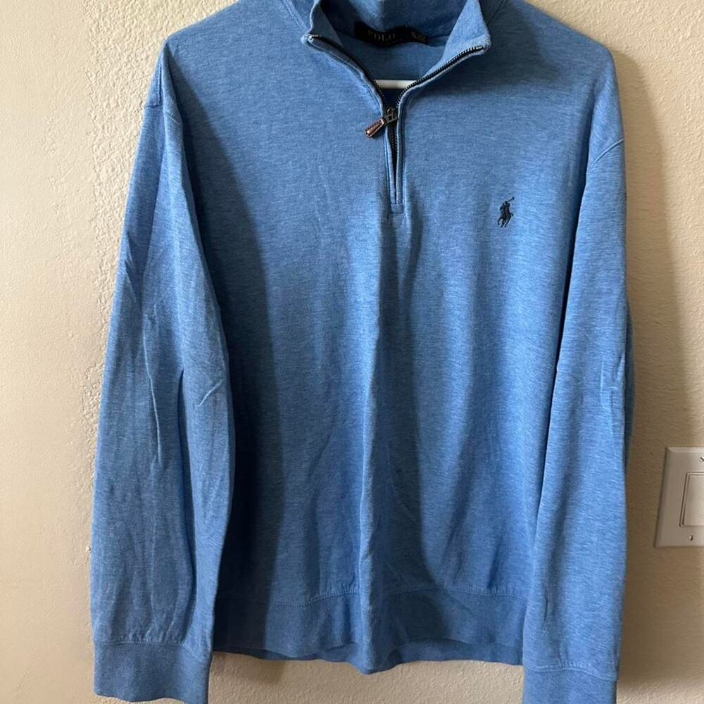 Ralph lauren mens blue quarter